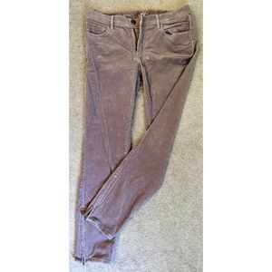 Dusty Purple Loft Skinny Ankle Corduroy Sz 6